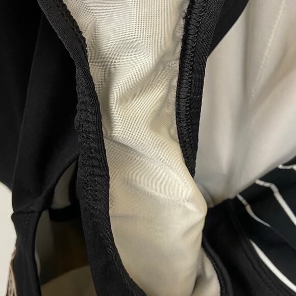 Speedo Women's Endurance+ Black Stripe High Neck One Piece Swimsuit Size 14 - Picture 9 of 10